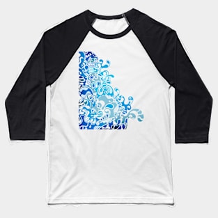 Floral-like Pattern Baseball T-Shirt